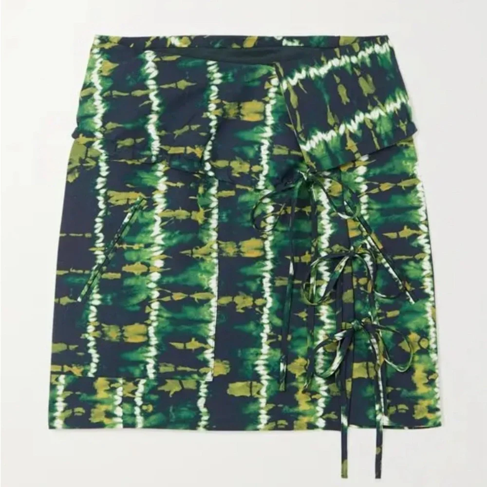 NWT Altuzarra Hilaree TieDyed Stretch Cotton Mini Skirt FR 38